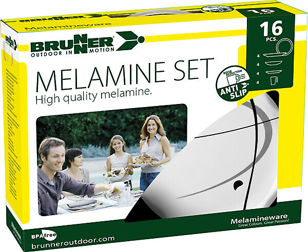 SERENADE SET 16PCS MELAMINE BRUNNER