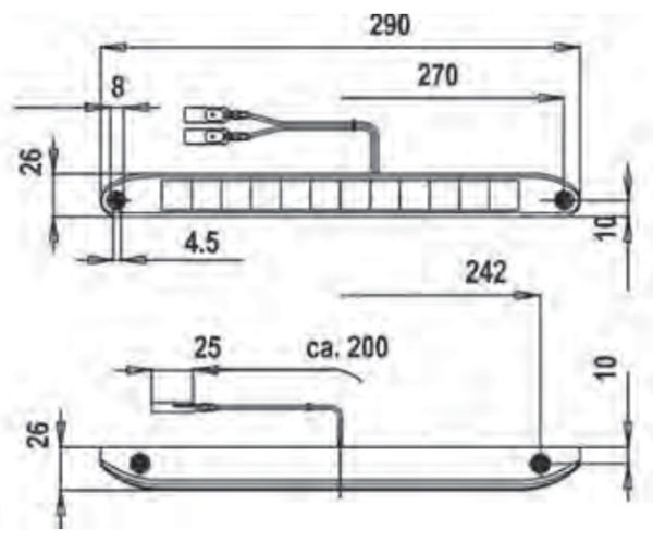 FANA 3 STOP WHITE JOKON WITH 12 LEDs - Image 2