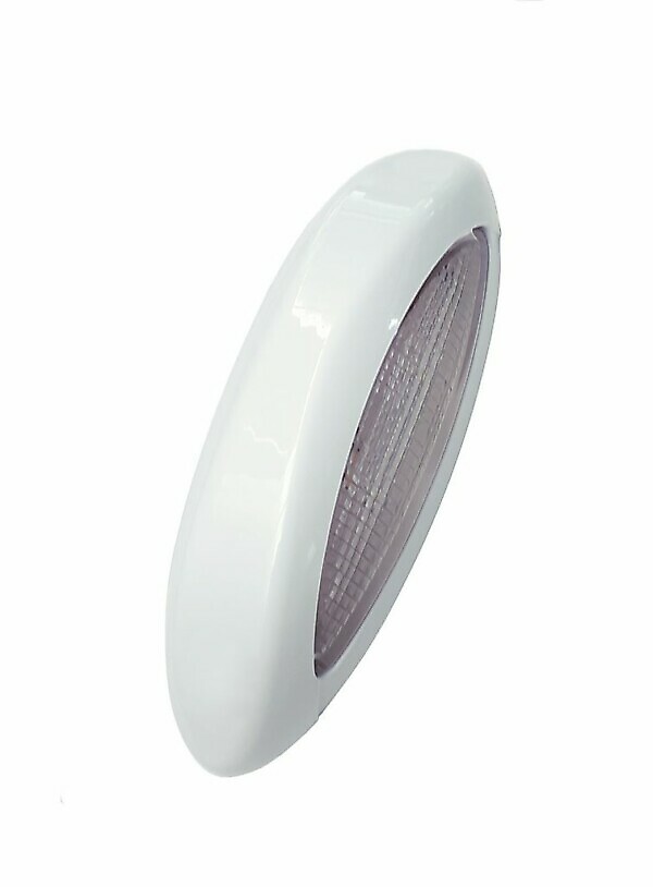 SIDE MARKER RED/TRANSPARENT LED WHITE BODY WITH RING