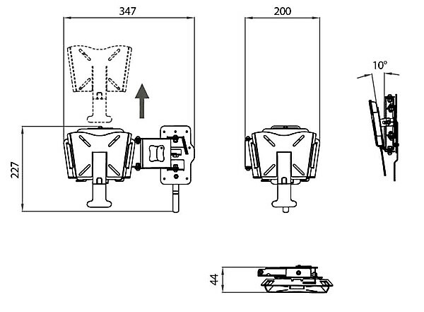 MINI QUICK FIXING ARM TV SUPPORT - Image 2