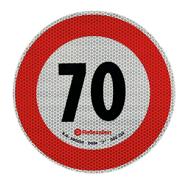 SPEED LIMIT MARK - 70 KM/H