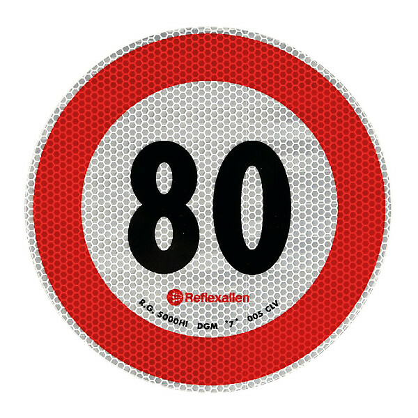 SPEED LIMIT MARK - 80 KM/H