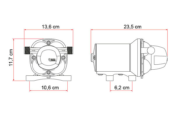 FIAMMA PUMP WATER F 12V - 13L - Image 2