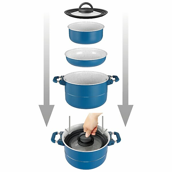 CAREZZA MAGNET POTS 7 PCS DIAM. 24CM BRUNNER - Image 2