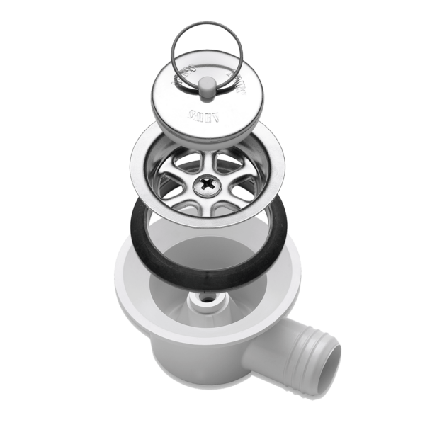 CURVED SIPHONED WASTE MOD.540S 20MM