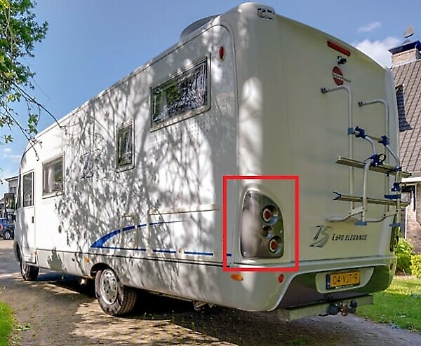 REAR LIGHT HOLDER LEFT BURSTNER MOTORHOME 200915243 - Image 6