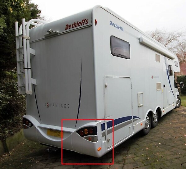 RIGHT REAR BUMPER CORNER FOR DETHELEFFS CAMPER 518335 - Image 3