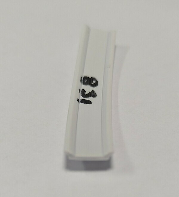PVC SCREW COVER PROFILE 13MM WHITE FIAT E210 - Image 2