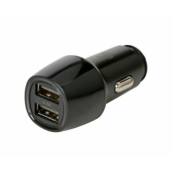 2 USB PORT BATTERY CHARGER - FAST CHARGE - 4800 MA - 12/24V