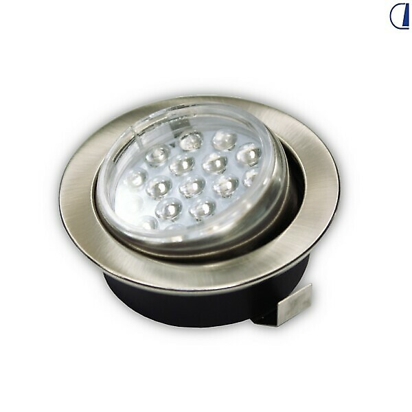 SATIN-FINISHED TILTING METAL SPOTLIGHT