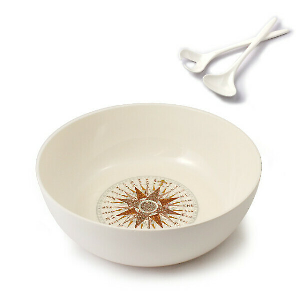 SALAD BOWL 230/77 WIND ROSE CARTAFFINI