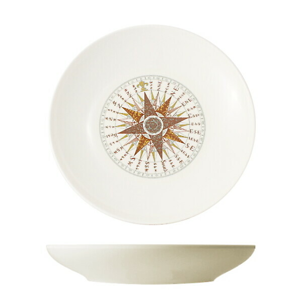 CARTAFFINI WIND ROSE DEEP PLATE