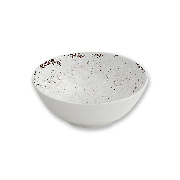BOWL 19.1CM WHITE CRAQUELE CARTAFFINI