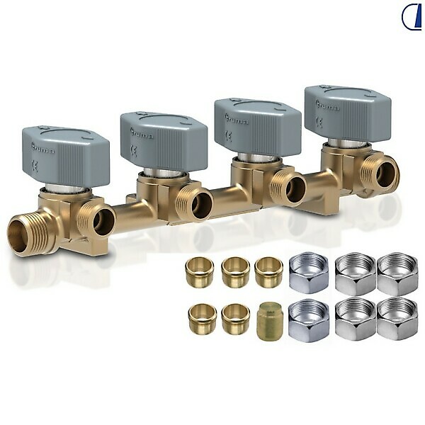 TRUMA VALVE BLOCK 4WAY 8MM (4+1 outlet)