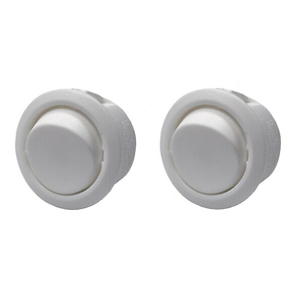 SINGLE-POLE SWITCH 10A ROUND WHITE (BLISTER PACK 2PCS)