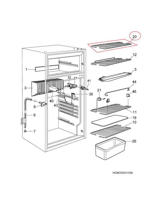 FREEZER SHELF X 6505