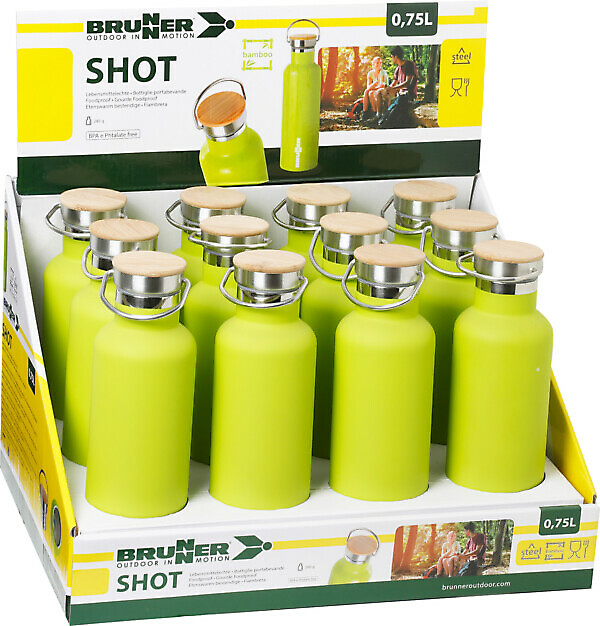 BRUNNER SHOT WATER BOTTLE 750ML