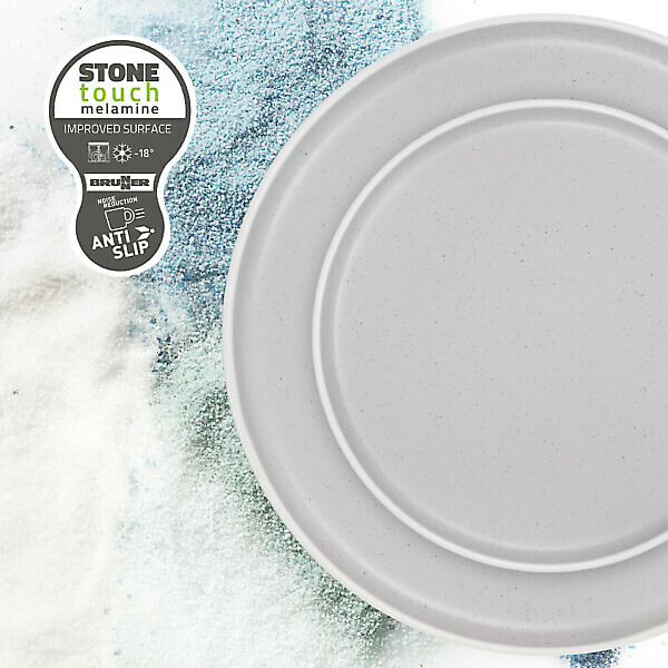 DOLOMIT WHITE BRUNNER DINNER PLATE - Image 4